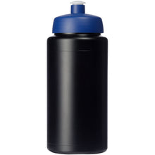 Load image into Gallery viewer, Baseline® Plus grip 500 ml sports lid sport bottle — Black / Blue (front)