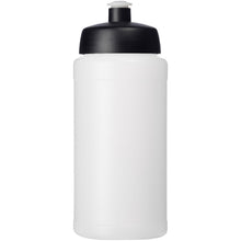Load image into Gallery viewer, Baseline® Plus grip 500 ml sports lid sport bottle — Transparent / Black (front)