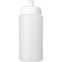 Load image into Gallery viewer, Baseline® Plus grip 500 ml sports lid sport bottle — Transparent / White (front)