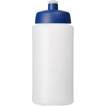 Load image into Gallery viewer, Baseline® Plus grip 500 ml sports lid sport bottle — Transparent / Blue (front)