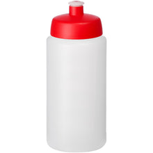 Load image into Gallery viewer, Baseline® Plus grip 500 ml sports lid sport bottle — Transparent / Red