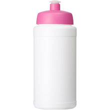 Load image into Gallery viewer, Baseline® Plus 500 ml bottle with sports lid — White / Pink (front)