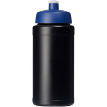 Load image into Gallery viewer, Baseline® Plus 500 ml bottle with sports lid — Black / Blue (front)