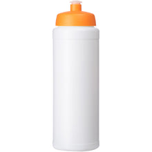Load image into Gallery viewer, Baseline® Plus grip 750 ml sports lid sport bottle — White / Orange (front)