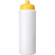Load image into Gallery viewer, Baseline® Plus grip 750 ml sports lid sport bottle — White / Yellow (front)