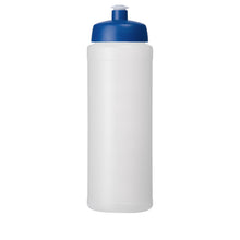 Load image into Gallery viewer, Baseline® Plus grip 750 ml sports lid sport bottle — Transparent / Blue (front)