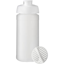 Load image into Gallery viewer, Baseline Plus 500 ml shaker bottle — White / Frosted Clear (front)