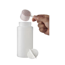 Load image into Gallery viewer, Baseline Plus 500 ml shaker bottle — Orange / Frosted Clear (detail)