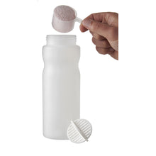 Load image into Gallery viewer, Baseline Plus 650 ml shaker bottle — Red / Frosted Clear (detail)