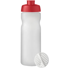 Load image into Gallery viewer, Baseline Plus 650 ml shaker bottle — Red / Frosted Clear (front)