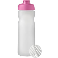 Load image into Gallery viewer, Baseline Plus 650 ml shaker bottle — Magenta / Frosted Clear (front)