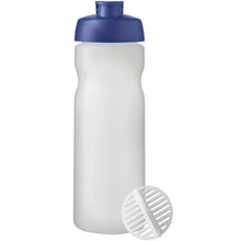 Load image into Gallery viewer, Baseline Plus 650 ml shaker bottle — Blue / Frosted Clear (front)