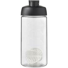 Load image into Gallery viewer, H2O Active® Bop 500 ml shaker bottle — Black / Transparent (front)