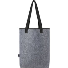Load image into Gallery viewer, Felta GRS recycled felt cooler tote bag 12L — Medium grey (back)