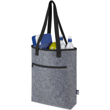 Load image into Gallery viewer, Felta GRS recycled felt cooler tote bag 12L — Medium grey (detail)
