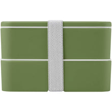 Load image into Gallery viewer, MIYO POP 700+700 ml double layer lunch box — Heather green (front)