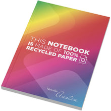 Load image into Gallery viewer, Novella Austen A5 recycled soft cover notebook - 100 sheets — White