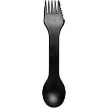 Load image into Gallery viewer, Epsy 3-in-1 spoon, fork, and knife — Black (front)
