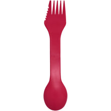 Load image into Gallery viewer, Epsy 3-in-1 spoon, fork, and knife — Magenta (back)