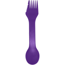 Load image into Gallery viewer, Epsy 3-in-1 spoon, fork, and knife — Purple (back)