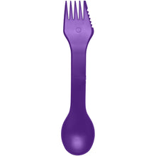 Load image into Gallery viewer, Epsy 3-in-1 spoon, fork, and knife — Purple (front)