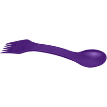Load image into Gallery viewer, Epsy 3-in-1 spoon, fork, and knife — Purple
