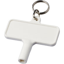 Load image into Gallery viewer, Largo plastic radiator key with keychain — White