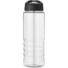 Load image into Gallery viewer, H2O Active® Treble 750 ml spout lid sport bottle — Transparent / Black (front)