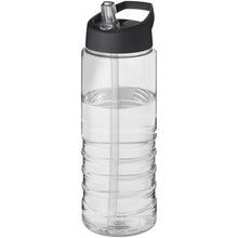 Load image into Gallery viewer, H2O Active® Treble 750 ml spout lid sport bottle — Transparent / Black