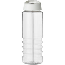 Load image into Gallery viewer, H2O Active® Treble 750 ml spout lid sport bottle — Transparent / White (front)