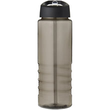 Load image into Gallery viewer, H2O Active® Treble 750 ml spout lid sport bottle — Charcoal / Black (front)