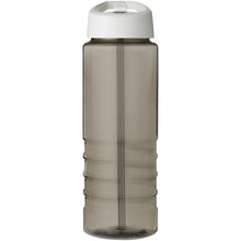 Load image into Gallery viewer, H2O Active® Treble 750 ml spout lid sport bottle — Charcoal / White (front)