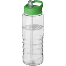 Load image into Gallery viewer, H2O Active® Treble 750 ml spout lid sport bottle — Transparent / Green