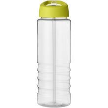 Load image into Gallery viewer, H2O Active® Treble 750 ml spout lid sport bottle — Transparent / Lime (front)