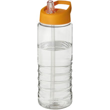 Load image into Gallery viewer, H2O Active® Treble 750 ml spout lid sport bottle — Transparent / Orange