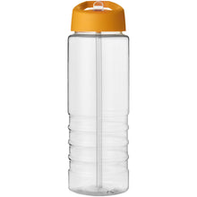 Load image into Gallery viewer, H2O Active® Treble 750 ml spout lid sport bottle — Transparent / Orange (front)