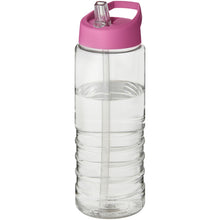Load image into Gallery viewer, H2O Active® Treble 750 ml spout lid sport bottle — Transparent / Pink