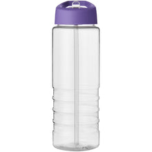Load image into Gallery viewer, H2O Active® Treble 750 ml spout lid sport bottle — Transparent / Purple (front)