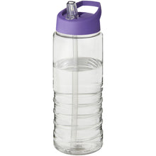 Load image into Gallery viewer, H2O Active® Treble 750 ml spout lid sport bottle — Transparent / Purple
