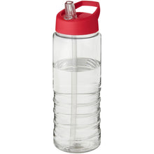 Load image into Gallery viewer, H2O Active® Treble 750 ml spout lid sport bottle — Transparent / Red