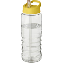 Load image into Gallery viewer, H2O Active® Treble 750 ml spout lid sport bottle — Transparent / Yellow