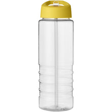 Load image into Gallery viewer, H2O Active® Treble 750 ml spout lid sport bottle — Transparent / Yellow (front)