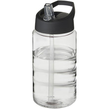 Load image into Gallery viewer, H2O Active® Bop 500 ml spout lid sport bottle — Transparent / Black