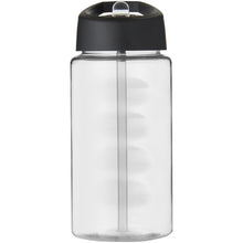 Load image into Gallery viewer, H2O Active® Bop 500 ml spout lid sport bottle — Transparent / Black (front)