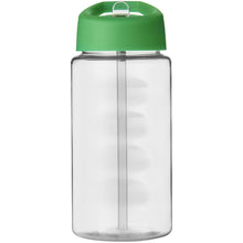 Load image into Gallery viewer, H2O Active® Bop 500 ml spout lid sport bottle — Transparent / Green (front)