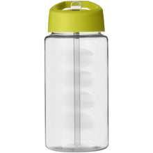 Load image into Gallery viewer, H2O Active® Bop 500 ml spout lid sport bottle — Transparent / Lime (front)