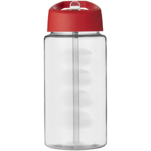 Load image into Gallery viewer, H2O Active® Bop 500 ml spout lid sport bottle — Transparent / Red (front)