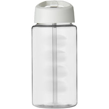 Load image into Gallery viewer, H2O Active® Bop 500 ml spout lid sport bottle — Transparent / White (front)