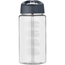 Load image into Gallery viewer, H2O Active® Bop 500 ml spout lid sport bottle — Transparent / Storm grey (front)