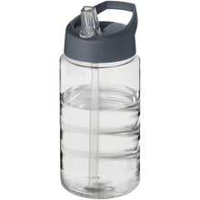 Load image into Gallery viewer, H2O Active® Bop 500 ml spout lid sport bottle — Transparent / Storm grey